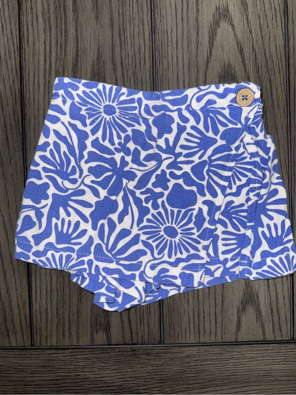 Vince Camuto Linen Blend Button Down Shirt and Skort Set Size 3T Coastal Resort